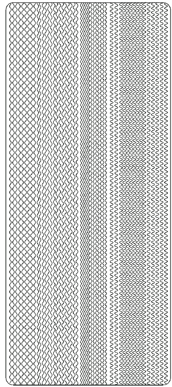 Ääriviivatarra Aaltonauhat, valkoinen - Muut ääriviivatarrat - 75299 - 1