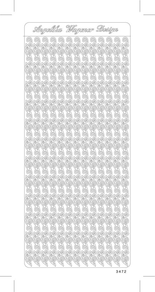 Ääriviivatarra Ornamenttinauhat, hopea - Muut ääriviivatarrat - 75289 - 1