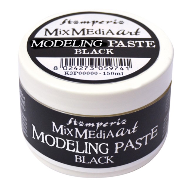Mix Media -pasta Musta, 150ml - Lisäaineet ja pastat - K3P38B - 1