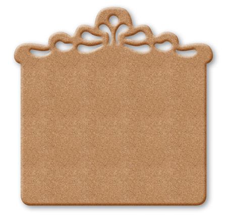 MDF-Kyltti, koristeellinen yläreuna - Muut puu-, MDF- ja vanerituotteet - KF254D - 1