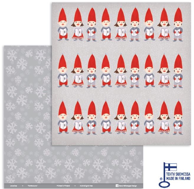 Skräppipaperi TONTTUKUORO - Skräppipaperit ja kuviokartongit - 900-TK - 2