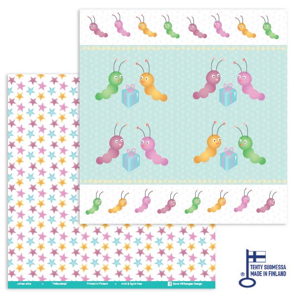 Skräppipaperi 30x30cm YLLÄTYSLAHJA - Skräppipaperit ja kuviokartongit - 900-YL - 1