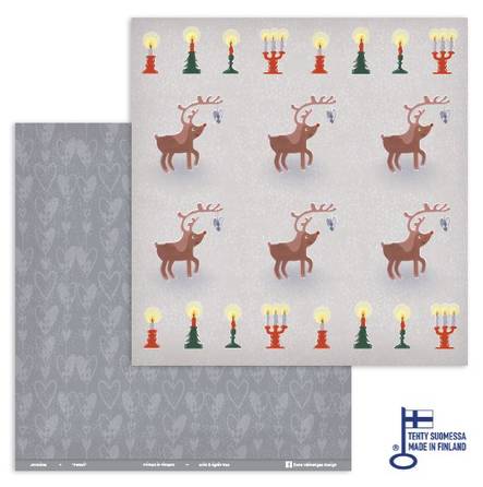 Skräppipaperi 30x30cm PETTERI - Skräppipaperit ja kuviokartongit - 900-P - 1