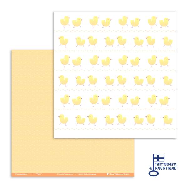 Skräppipaperi 30x30cm TIPITII - Skräppipaperit ja kuviokartongit - 900-T - 1